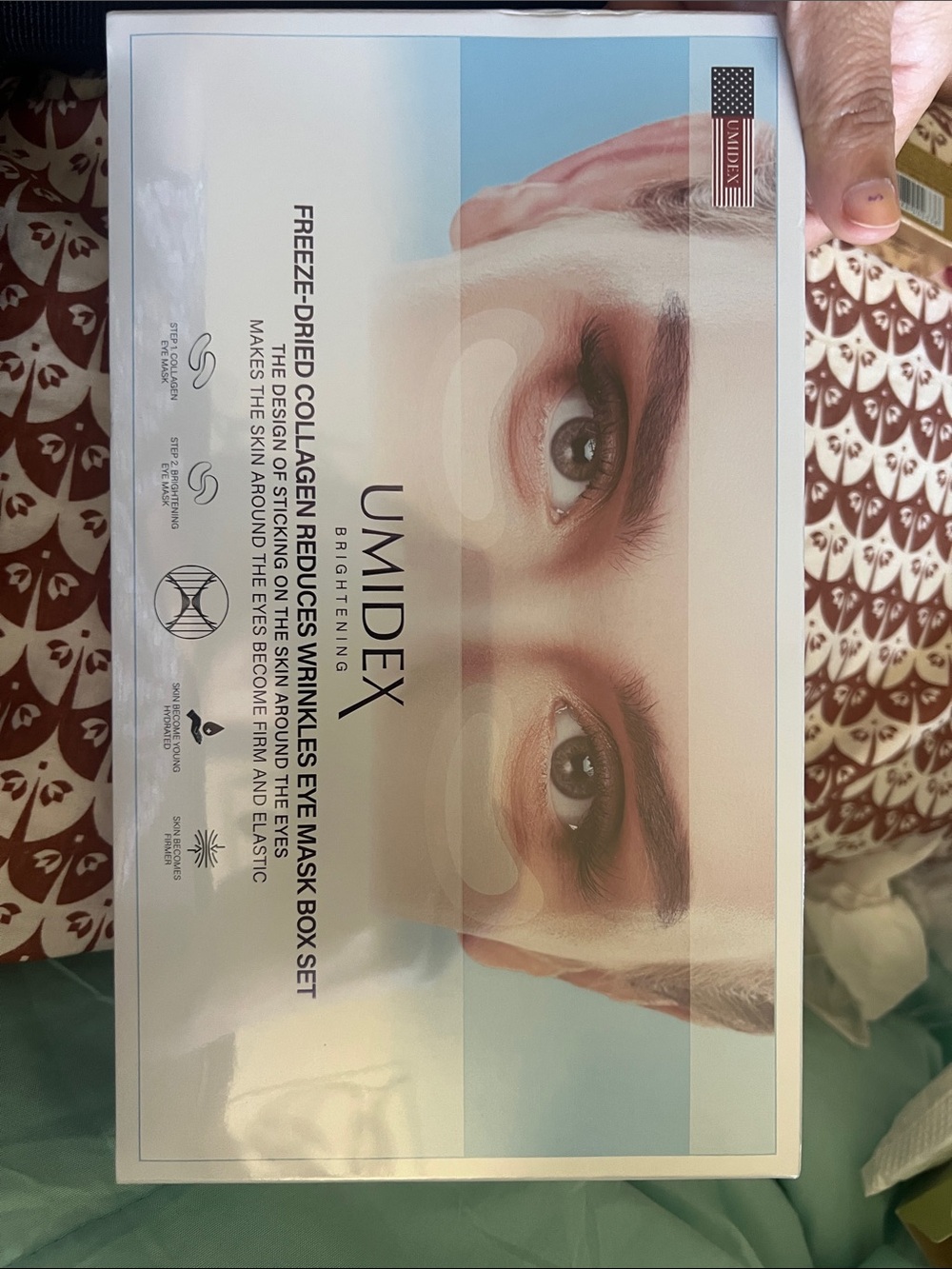 Umidex Freeze-Dried Collagen Red Eye Mask - Hydrating Eye Treatment